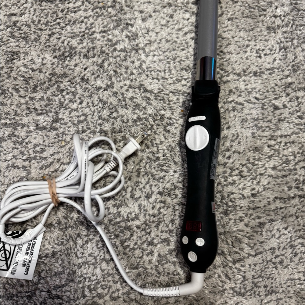 Black and Silver beach waver s1 Curling Wand